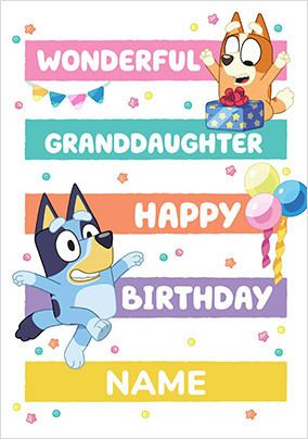 Bluey Kid's Birthday Cards