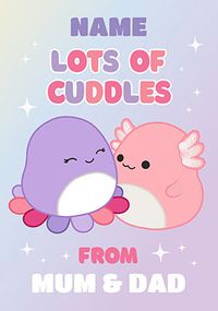 Tap to view Squishmallow - Cuddles from Mum & Dad Personalised Birthday Card
