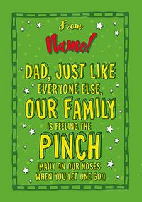Tap to view Dad Feel the Pinch Personalised Father's Day Card