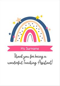 Tap to view Ms Teaching Assistant Thank You Card