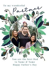 Tap to view Wonderful Partner Photo Father's Day Card