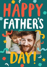 Tap to view Streamers Fathers Day Photo Card