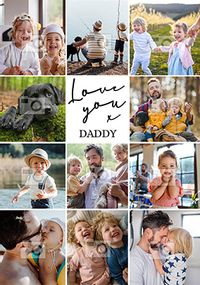 Tap to view Love You Multi Photo Father's Day Card