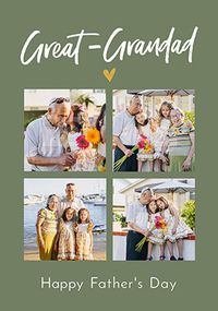 Tap to view Great Grandad Father's Day Photo Card