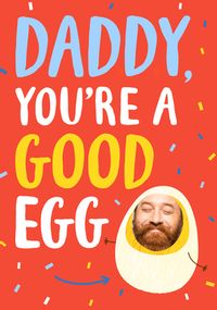 Tap to view Daddy Good Egg Father's Day Photo Card