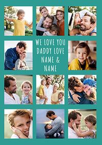 Tap to view Daddy 11 Photo Father's Day Card