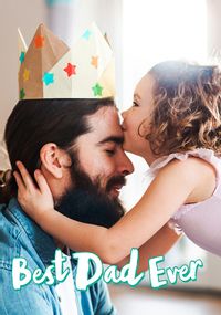 Tap to view Best Dad Ever Photo Upload Father's Day Card