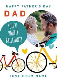 Tap to view Wheely Brilliant Dad Father's Day Photo Card