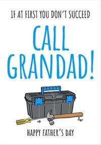 Tap to view Call Grandad Toolbox Father's day Card