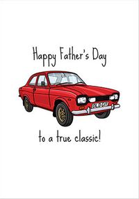 Tap to view Red Car Classic Father's Day Card