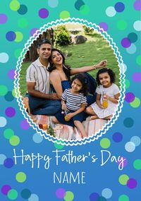 Tap to view Spotty Dotty Photo Father's Day Card