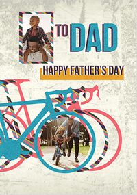 Tap to view To Dad Bike Photo Father's Day Card