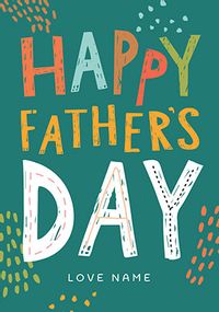 Tap to view Happy Father's Day Personalised Pattern Card