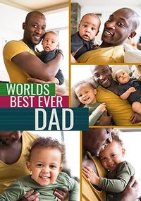 Tap to view Best Dad Ever Giant Photo Father's Day Card