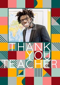 Tap to view Giant Thank You Teacher Photo Card