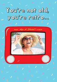 Tap to view You're Retro Photo Birthday Card