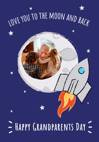 Tap to view Moon and Back Photo Grandparents' Day Card