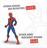 Tap to view Super Hero Birthday Wishes Spider-Man Card