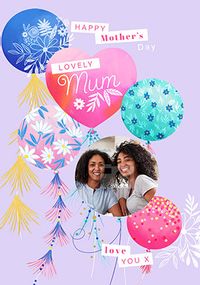 Tap to view Mum Balloons Photo Mothers Day Card