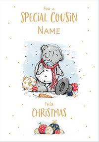 Tap to view Me To You - Cousin Christmas Personalised Card