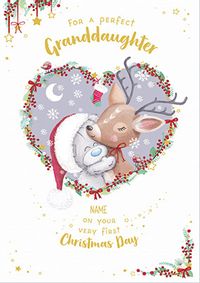 Tap to view Granddaughter 1st Christmas Cute Personalised Card
