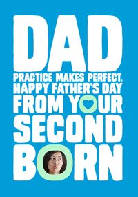 Tap to view Second Born Father's Day Photo Card