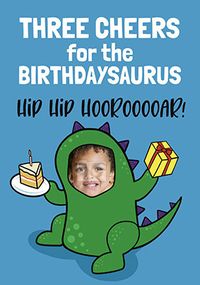 Tap to view Birthdaysaurus Photo Birthday Card