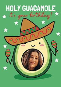 Tap to view Holy Guacamole Photo Birthday Card