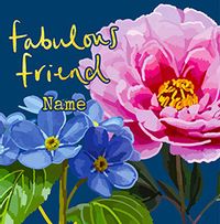 Tap to view Flowers  Fabulous Friend Birthday Card