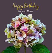 Tap to view Personalised Multi Colour Flower Birthday Card
