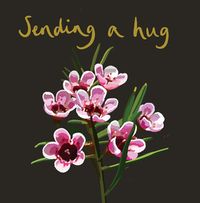 Tap to view Sending a Hug Pink Floral Card