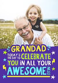 Tap to view Celebrate Grandad Personalised Birthday Card