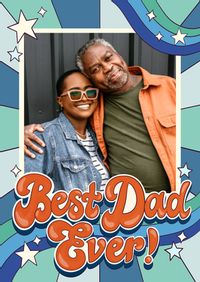 Tap to view Stars Best Dad Ever Photo Father's Day Card