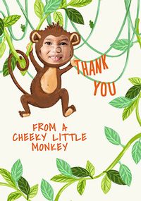 Tap to view Cheeky Monkey Thank You Photo Card