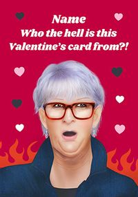 Tap to view Linda The Traitors Spoof Personalised Valentine's Day Card