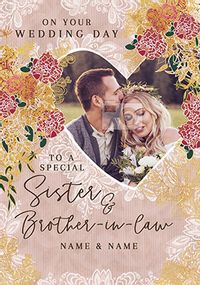 Tap to view Sister & Brother In Law Photo Wedding Card