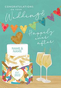 Tap to view Happily Ever After Personalised Wedding Card