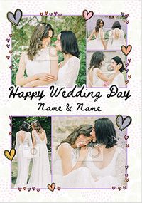 Tap to view Happy Wedding Day Photo Card