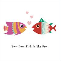 Tap to view Two Less Fish in the Sea Wedding Card