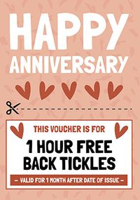 Tap to view Back Tickles Anniversary Card
