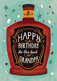 Tap to view Best Grandpa Whisky Birthday Card