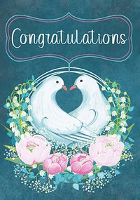 Tap to view Doves Congrats Wedding Card