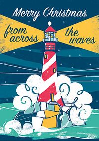 Tap to view Across The waves Christmas Card