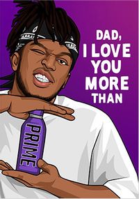 Tap to view Dad Love You More Spoof Father's Day Card