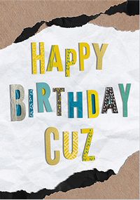 Tap to view Happy Birthday Cuz Card