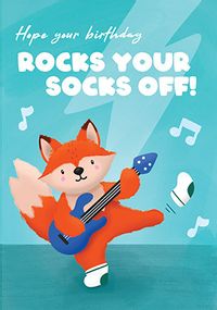 Tap to view Rock Your Socks Off Birthday Card