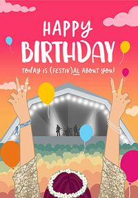 Tap to view Festiv Hun All About You Birthday Card