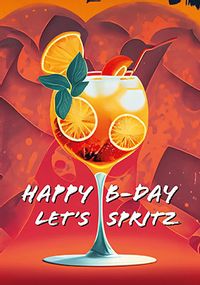 Tap to view Let's Spritz Birthday Card