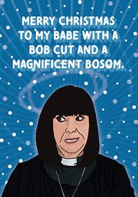 Tap to view Spoof Vicar Christmas Card