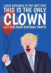 Tap to view Only Clown Birthday Card